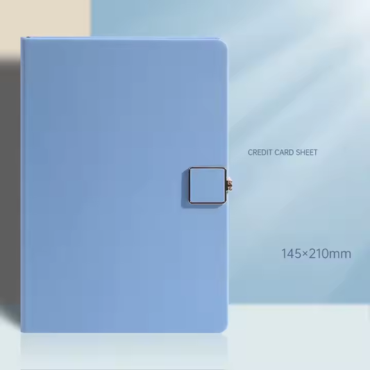 Agenda AristoNote Magnetic Square – Copertă din Piele Ecologică, Închidere Magnetică, Format A5, Culoare Neagră