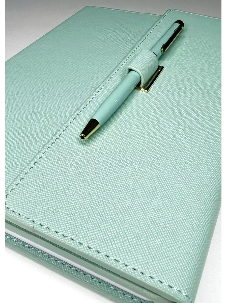 Set Agenda tip mapa cu pix, A5, 200 pagini, dictando, tucoaz