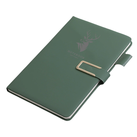 Agendă AristoNote A5 cu închidere magnetică, copertă din piele ecologică, culoare neagră – elegantă și practică pentru birou sau uz personal.