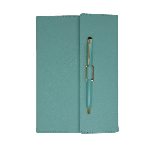 Set Agenda tip mapa cu pix, A5, 200 pagini, dictando, tucoaz
