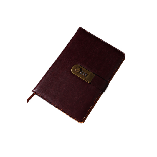 Agenda AristoNote Secure – Piele Ecologică, Închidere cu Cifru, Format A5, Culoare Violet