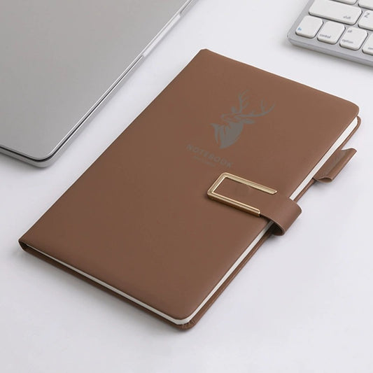 Agendă AristoNote A5 cu închidere magnetică, copertă din piele ecologică, culoare neagră – elegantă și practică pentru birou sau uz personal.